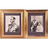 A collection of Royal prints, photographs and memorabilia comprising two printed portraits of