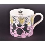 An Eric Ravilious Wedgwood Coronation cup to commemorate the 1953 Coronation of Her Majesty Queen