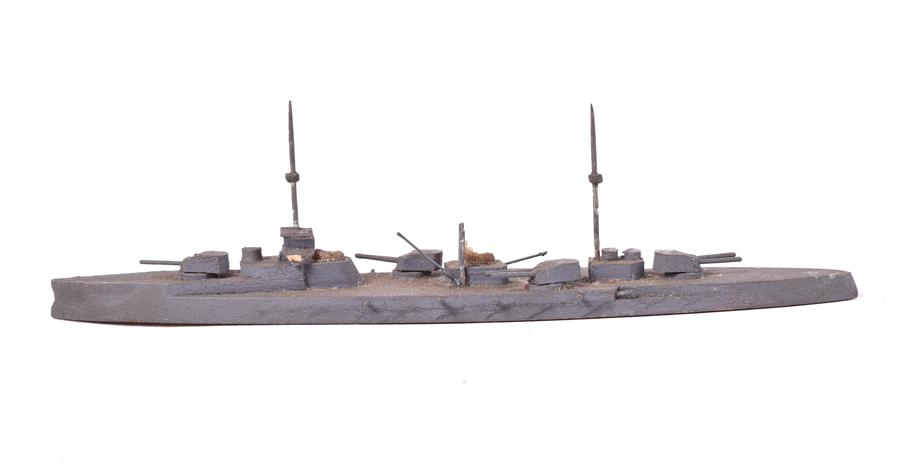 A large collection of 61 Bassett-Lowke and other WWI and WWII waterline model ships painted in - Image 14 of 15