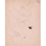 Stanley Spencer (1891-1959) British a pencil sketch, bears 'Stanley Spencer Studio Sale' stamp to