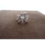 Butterfly Diamond 18K white gold Ring