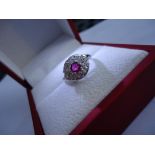 Vintage Diamond And Ruby Ring