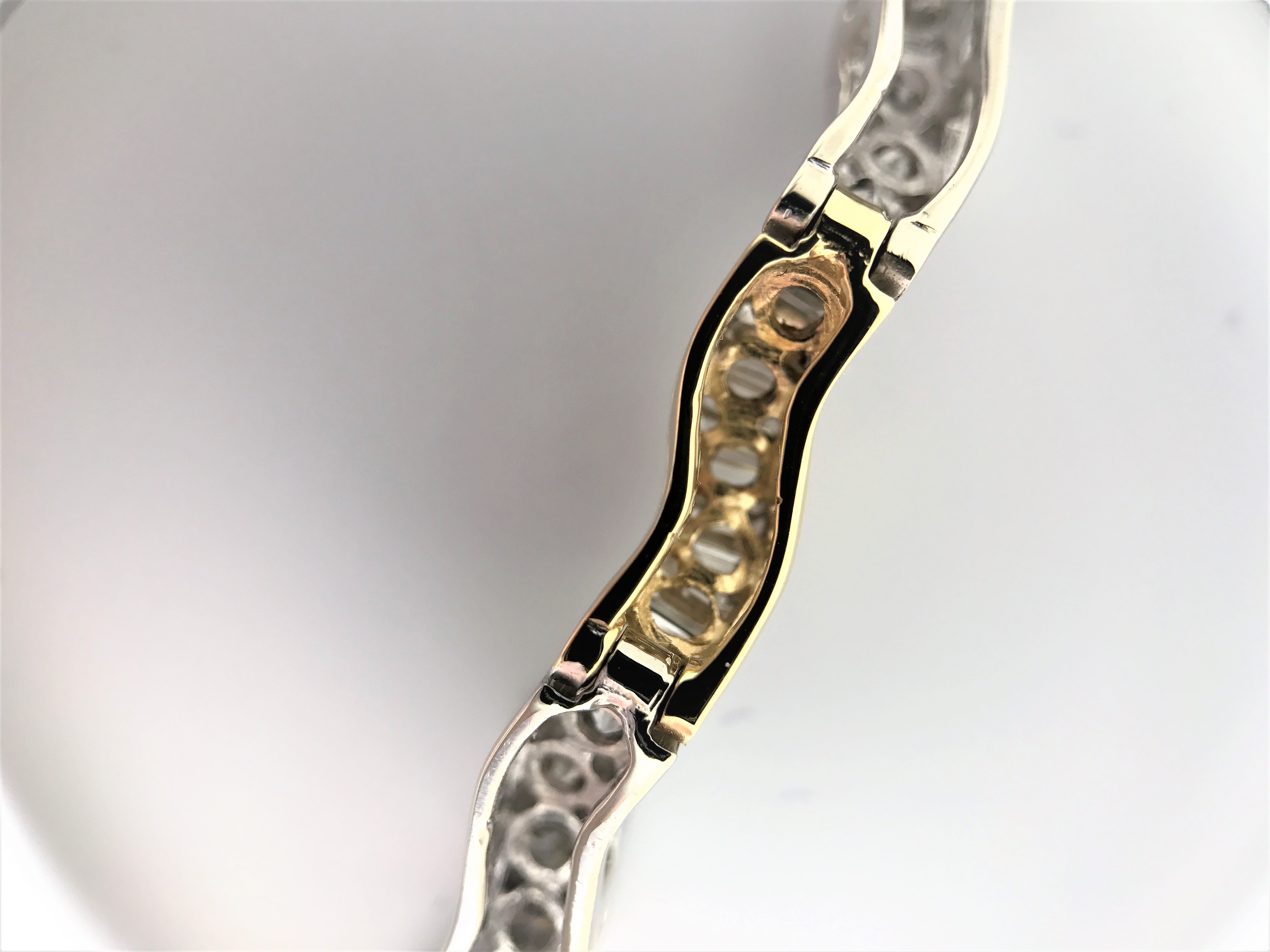 Tennis 14k bracelet 4ct with Cert - Image 3 of 6