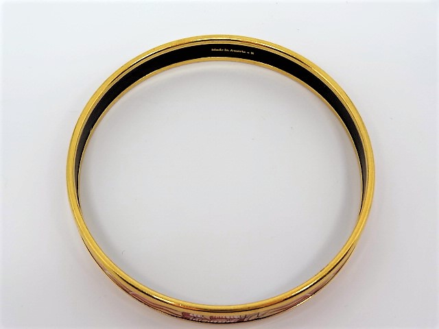 Hermes Printed Enamel Bracelet - Image 4 of 5