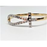 25 round brilliant cut diamonds Bangle Total diamond weight approx.: