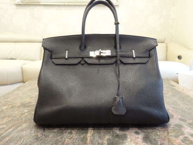 THIS HERMES BIRKIN HANDBAG BLACK CLEMENCE - Image 2 of 23