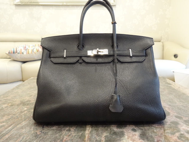 THIS HERMES BIRKIN HANDBAG BLACK CLEMENCE - Image 3 of 23