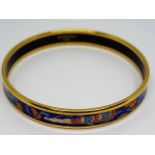 Hermes Printed Enamel Bracelet