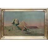 Bouvier, M. (um 1900) Sphinx und Pyramiden von Gizeh. Öl/Lwd., li. u. sign. Ca. 49x 78 cm. Rahmen (