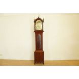 Mahogany Grandfather clock, Newcastle England 19th century, h. 234 cm. (slinger broken) Staand