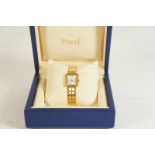 PIAGET geelgouden polshorloge, model: protocole rectangle, serie nummer: GoA2254810260, Quartz,