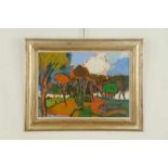 MUSIL, LEOPOLD (1920-1997), ges. r.o., landschap met bomen, board 50 x 70 cm. MUSIL, LEOPOLD (1920-