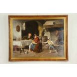 DINARDO, ANTONIO, ges. l.o., Zwaardvechtende kinderen in herberg, doek 75 x 101 cm DINARDO, ANTONIO,