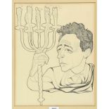 Eppo Doeve (1907-1982) Jean Cocteau litho, gesign. r.o., 40 x 30 cm.