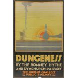 N. Cramer Roberts (20e eeuw) Dungeness / Greatstone twee posters, 90 x 62 cm.