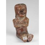 Zuid Amerika, terracotta zittend figuur