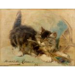 Henriette Ronner-Knip (1821-1909) 'De veer'. Tentoonstelling: Salonkatjes en Pronkpoezen van