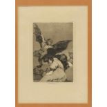 Francisco de Goya (1748-1828) 'Soptones' ets, ongesign., 20 x 15 cm.