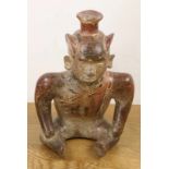 Mexico, Colima stijl, terracotta figuur van krijger