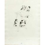 David Hockney (geb. 1937) 'Mo asleep' ets, gesign. r.o., '71, 44/75, 68 x 53,5 cm.