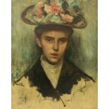 Lizzy Ansingh (1875-1959) Portret van Cato doek, gesign. l.o., 1906, 50 x 40 cm. Herkomst: uit de