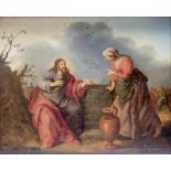 Toegeschreven aan Adriaen Pietersz. van de Venne (1589-1662) Christus en de Samaritaanse vrouw bij