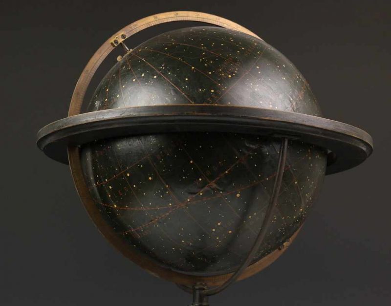 H. Albrecht, Schotte Berlin, 12-inch sterrenglobe, ca. 1880, op houten voet h. 64 cm. - Bild 6 aus 6