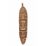 Papua, Eastern Asmat, Yupmakcain-Mappi, war shield, the rectangular shield with two tapering ends,