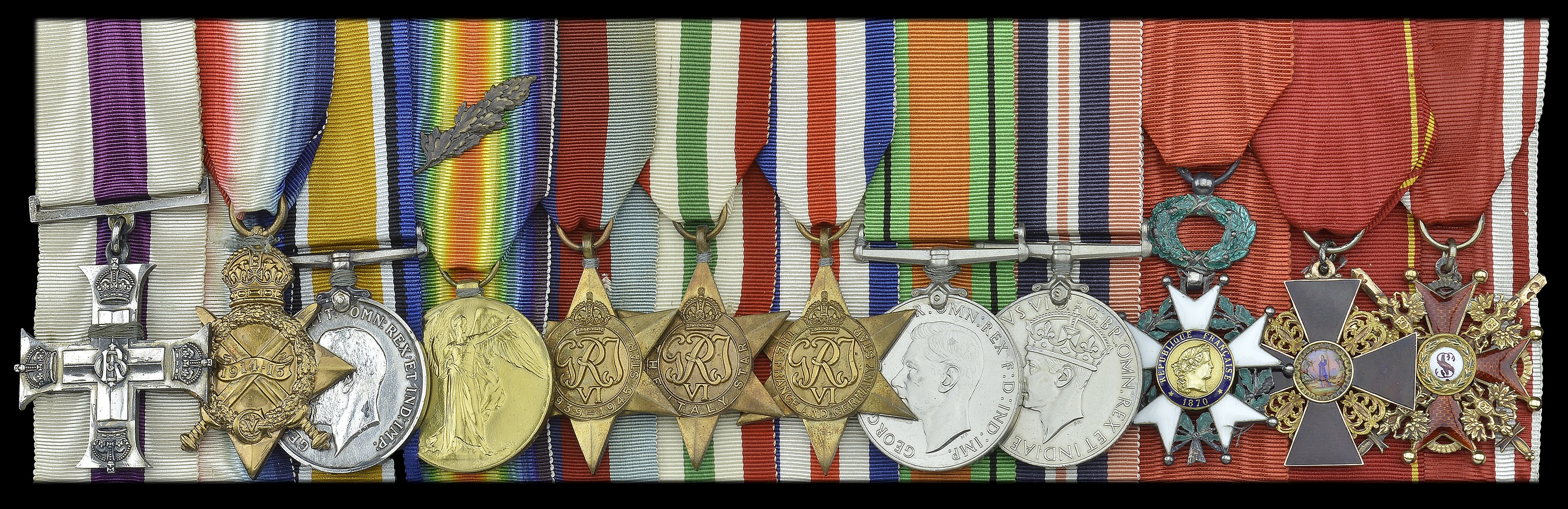 GROUPS AND SINGLE DECORATIONS FOR GALLANTRY