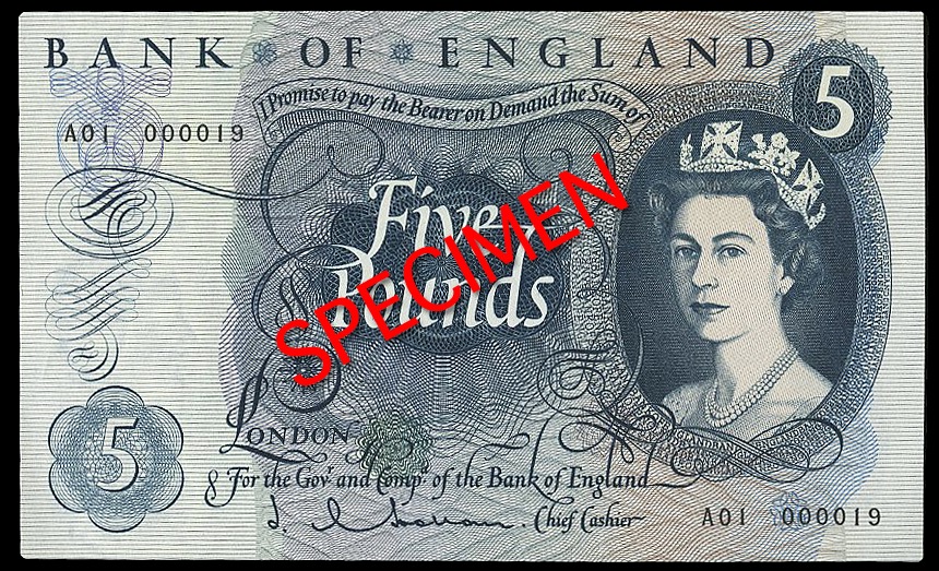 BRITISH PAPER MONEY FROM VARIOUS PROPERTIES