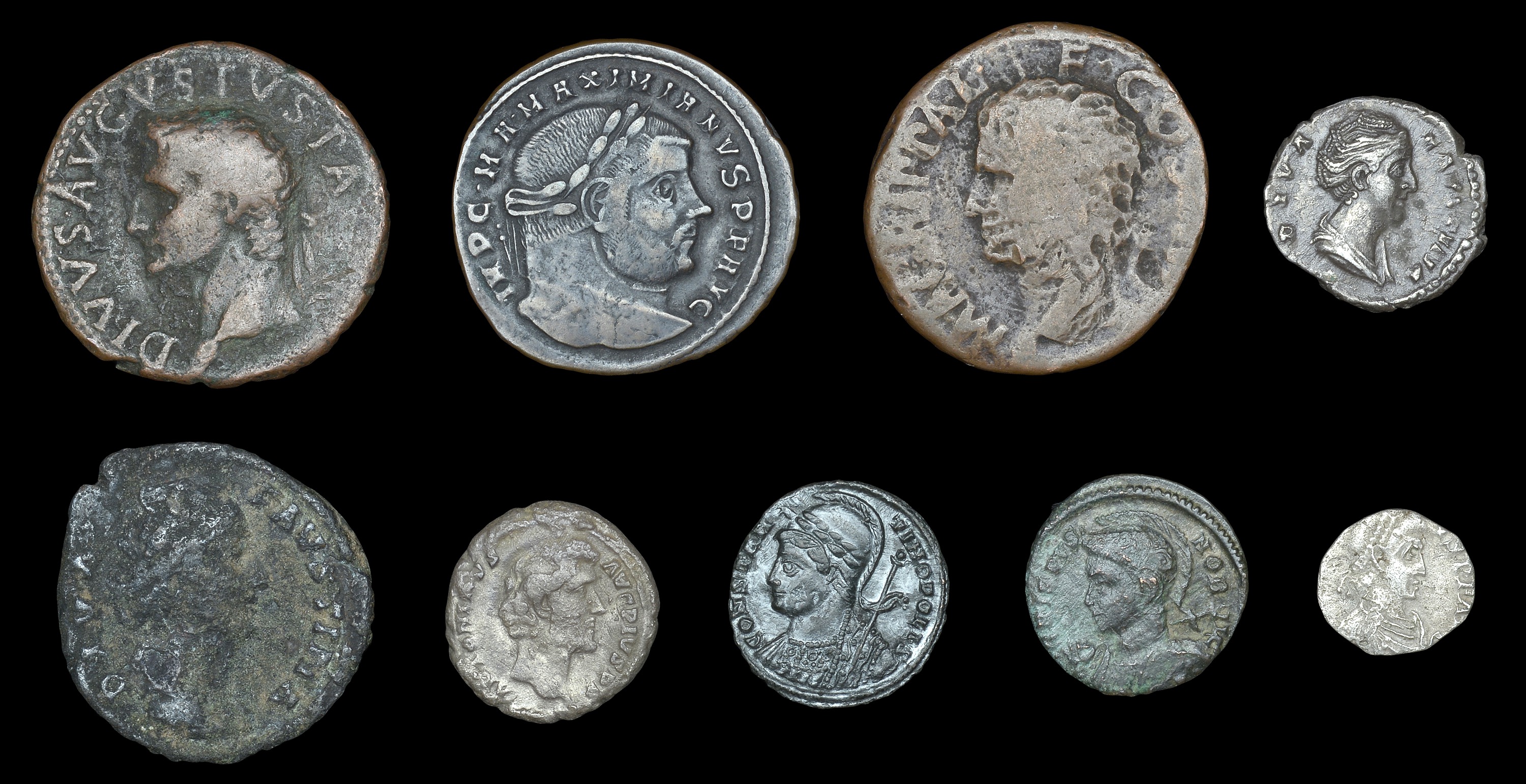 Ancient Coins from Various Properties