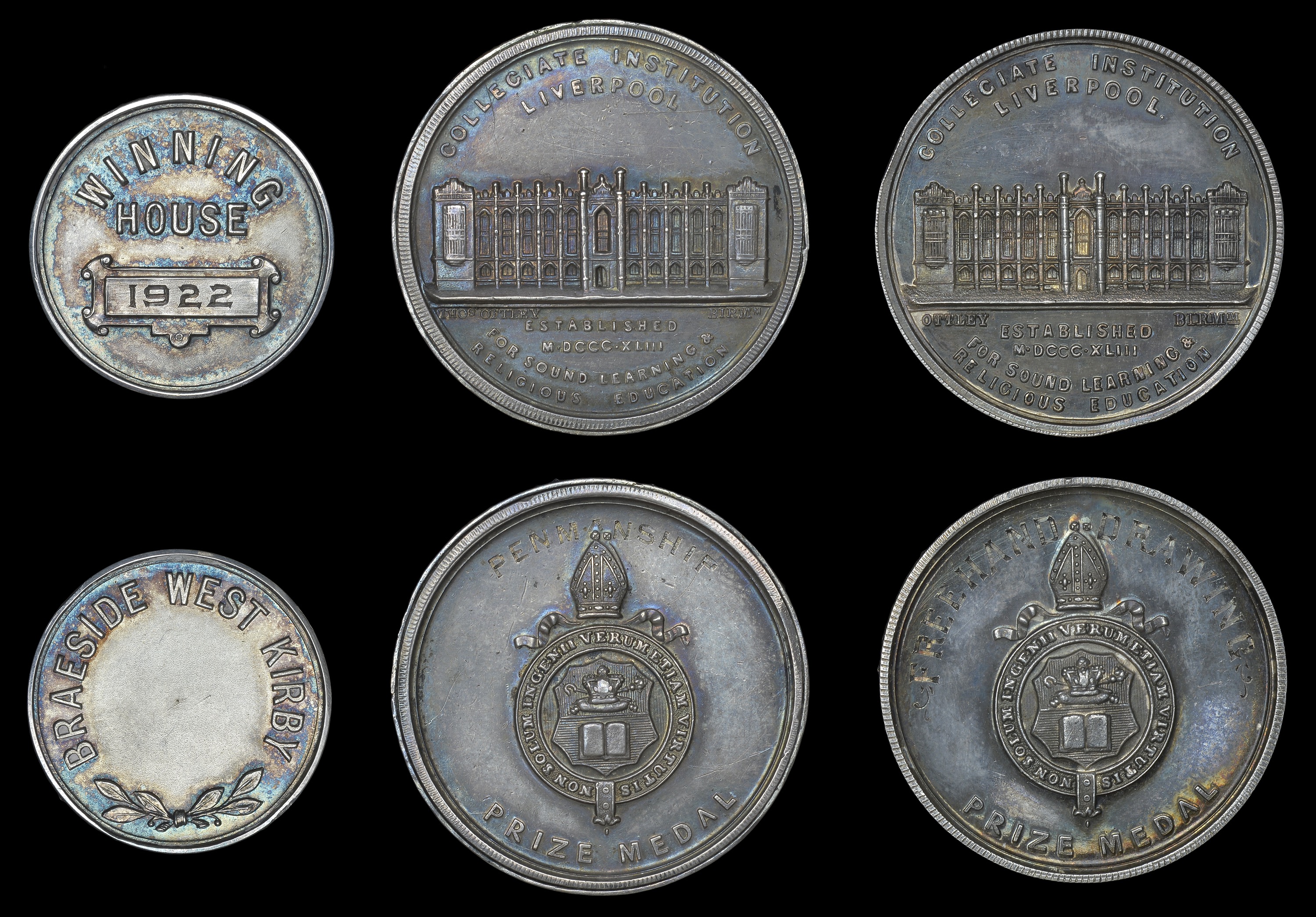 British Educational Award Medals from the Collection Formed by the Late T.h. Watts