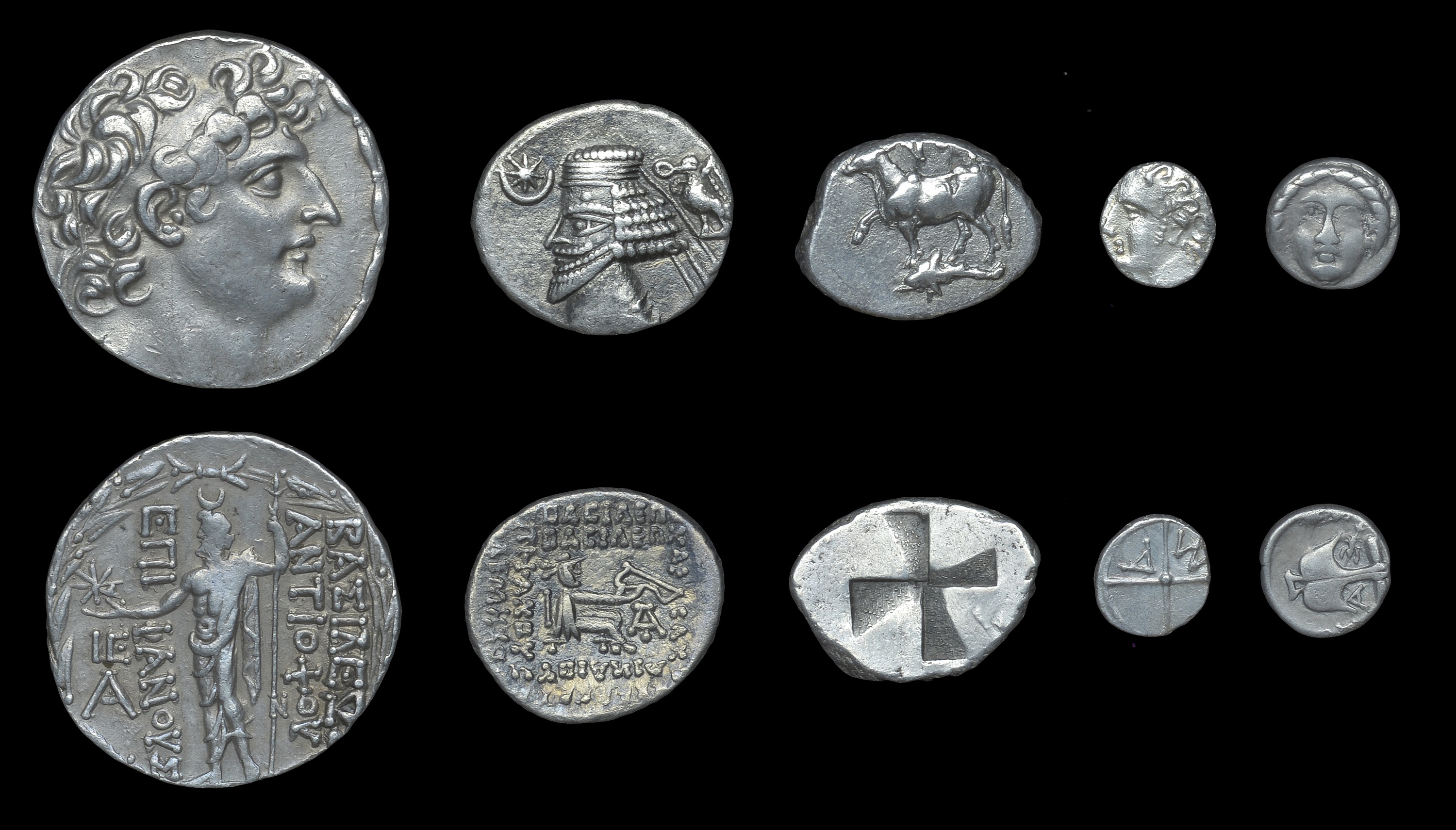 Ancient Coins from Various Properties