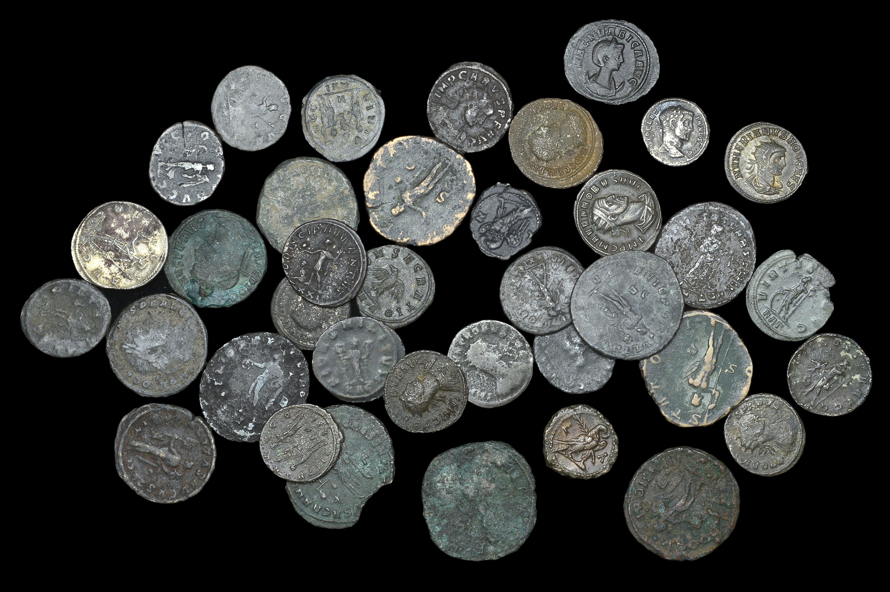 Ancient Coins from Various Properties