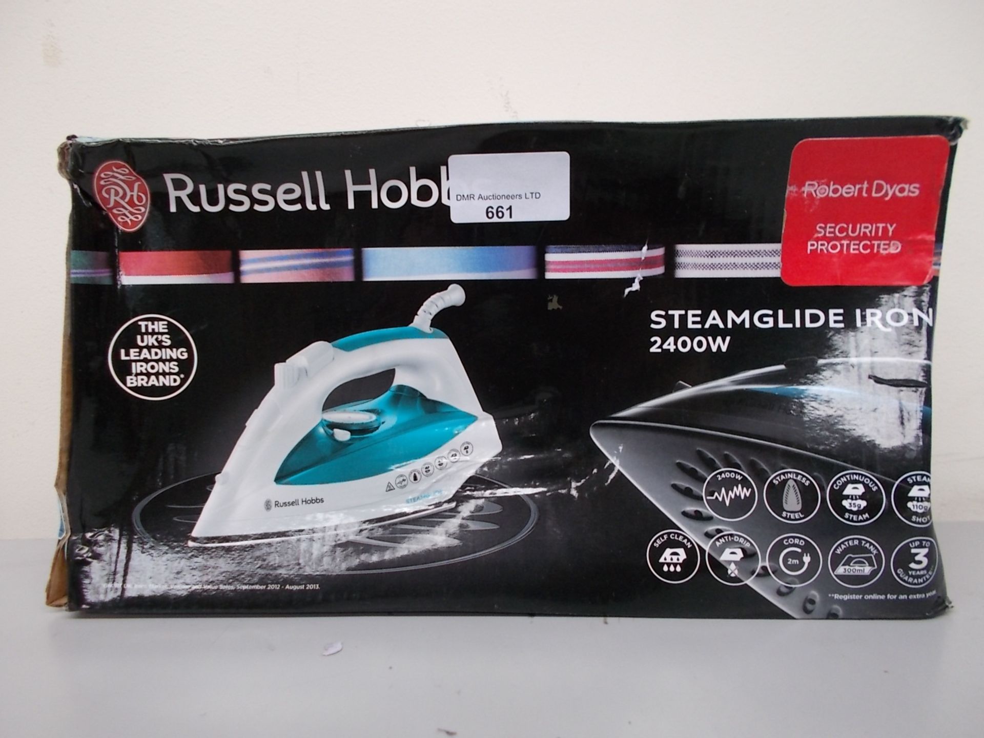 1 BOXED RUSSELL HOBBS STEAMGLIDE 2400W IRON