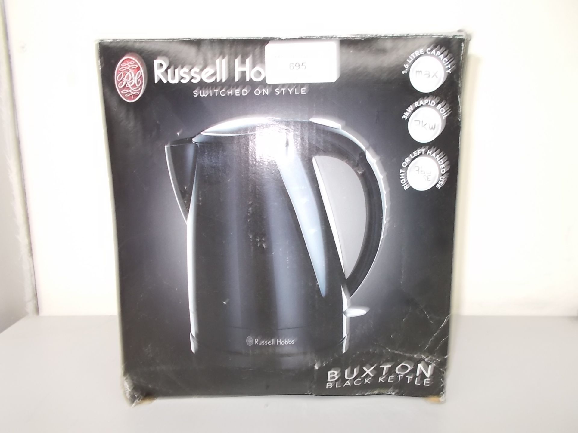 1 BOXED RUSSELL HOBBS BUXTON BLACK KETTLE