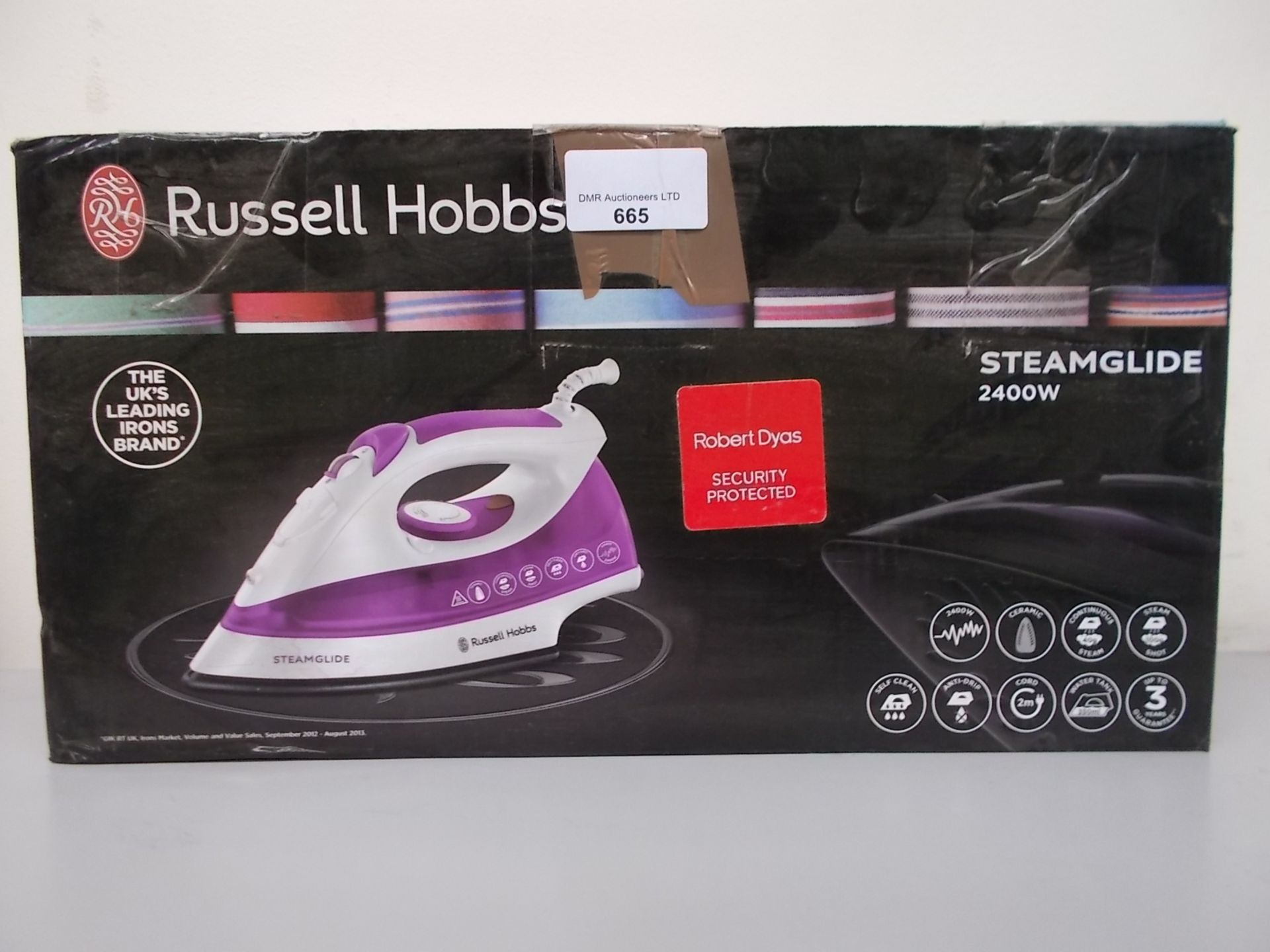 1 BOXED RUSSELL HOBBS STEAMGLIDE 2400W IRON