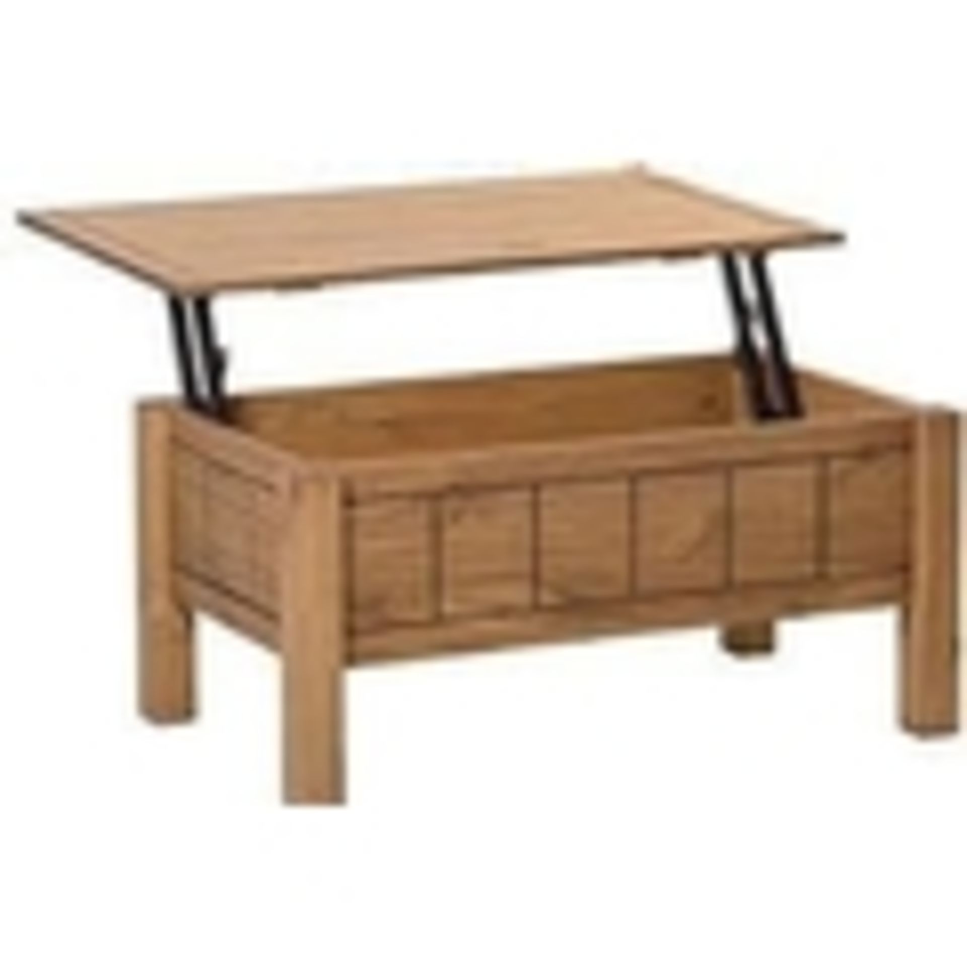 1 BRAND NEW BOXED CORONA MEXICAN DESIGN SOLID PINE LIFT UP COFFEE TABLE