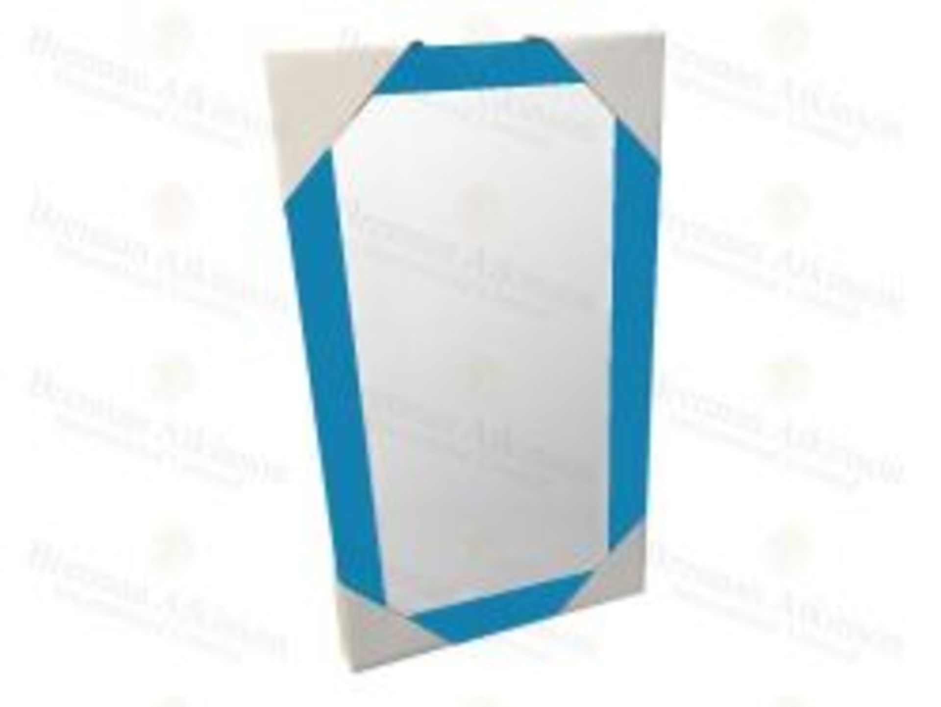 1 BRAND NEW BOXED BLUE FRAMED 60CM X 30CM MIRROR