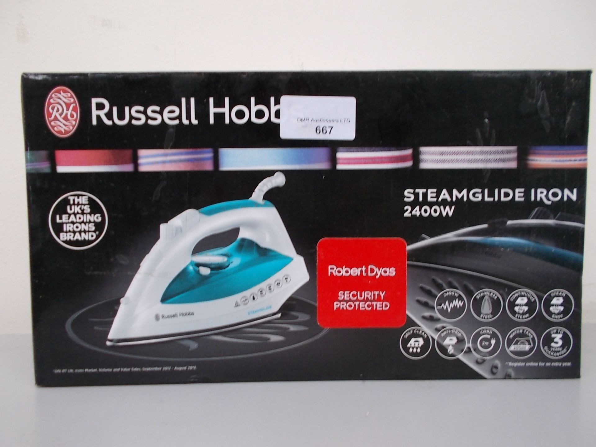 1 BOXED RUSSELL HOBBS STEAMGLIDE 2400W IRON