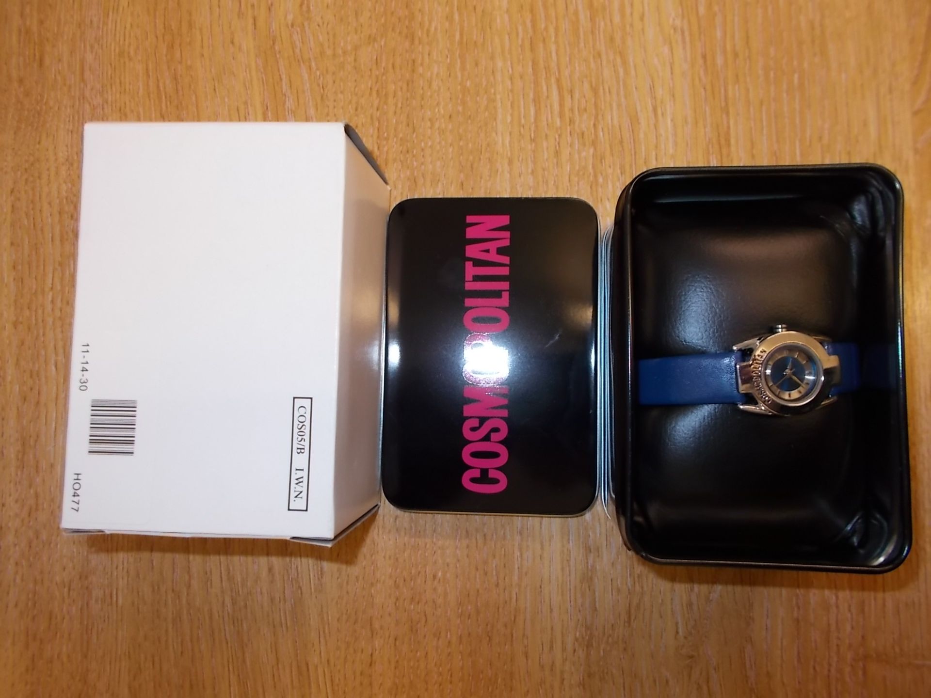 1 BRAND NEW BOXED COSMOPOLITAN LADIES WATCH WITH 12 MONTHS MANUFACTURERS WARRANTY