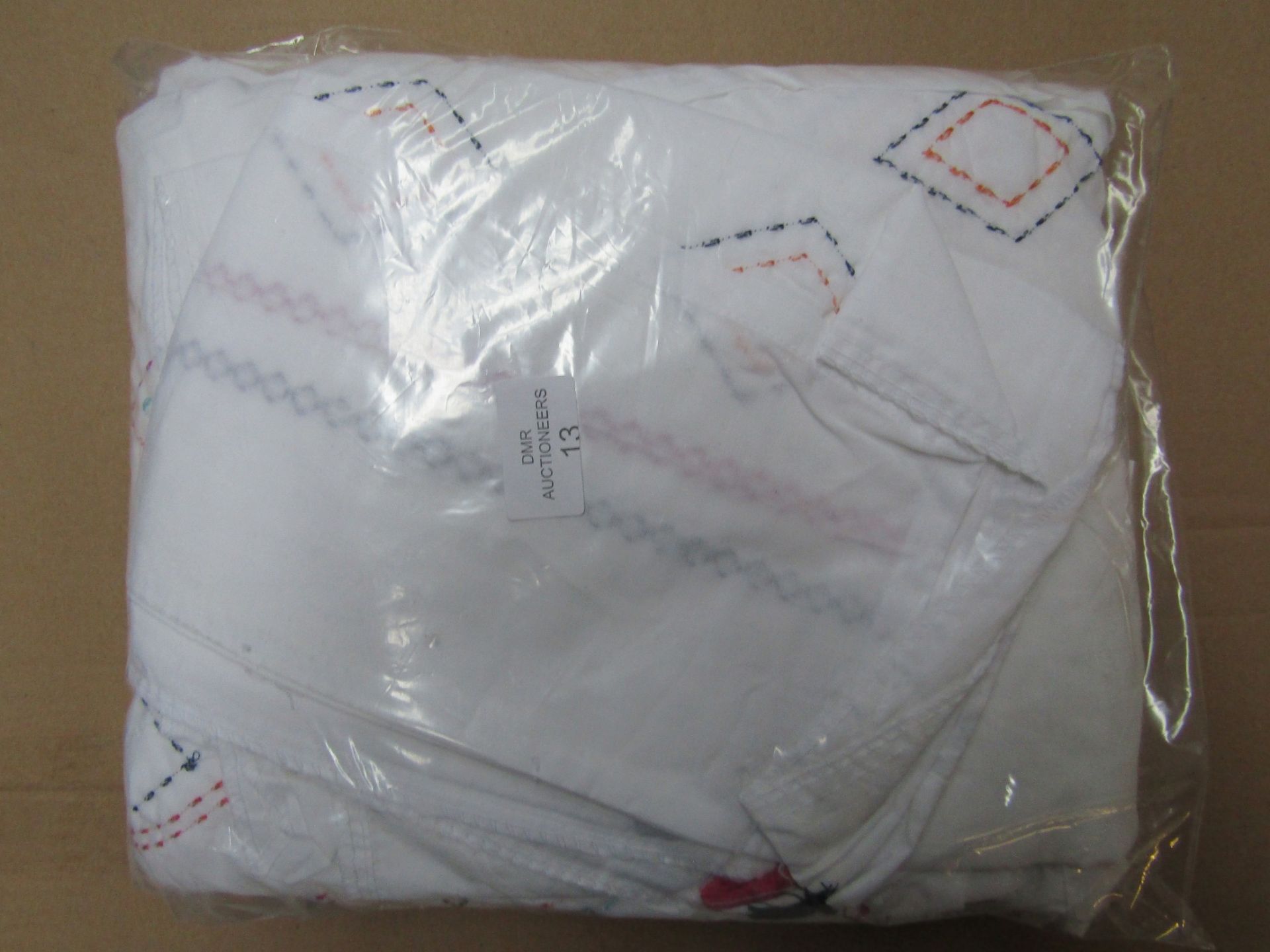 1 PURE COTTON DOUBLE DUVET COVER RRP £45.00