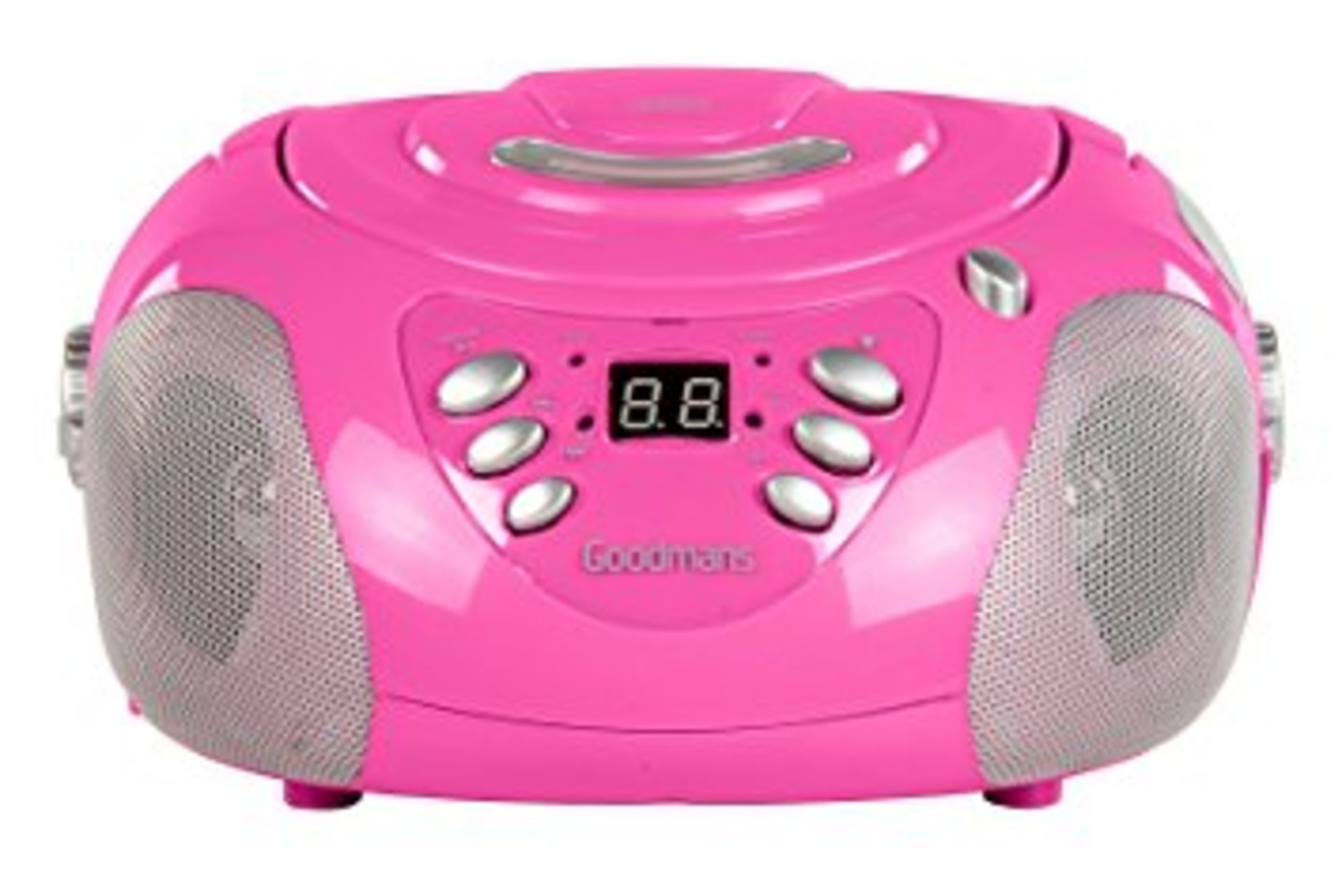 1 BOXED GOODMANS CD BOOMBOX IN PINK RRP £49.99 (6P