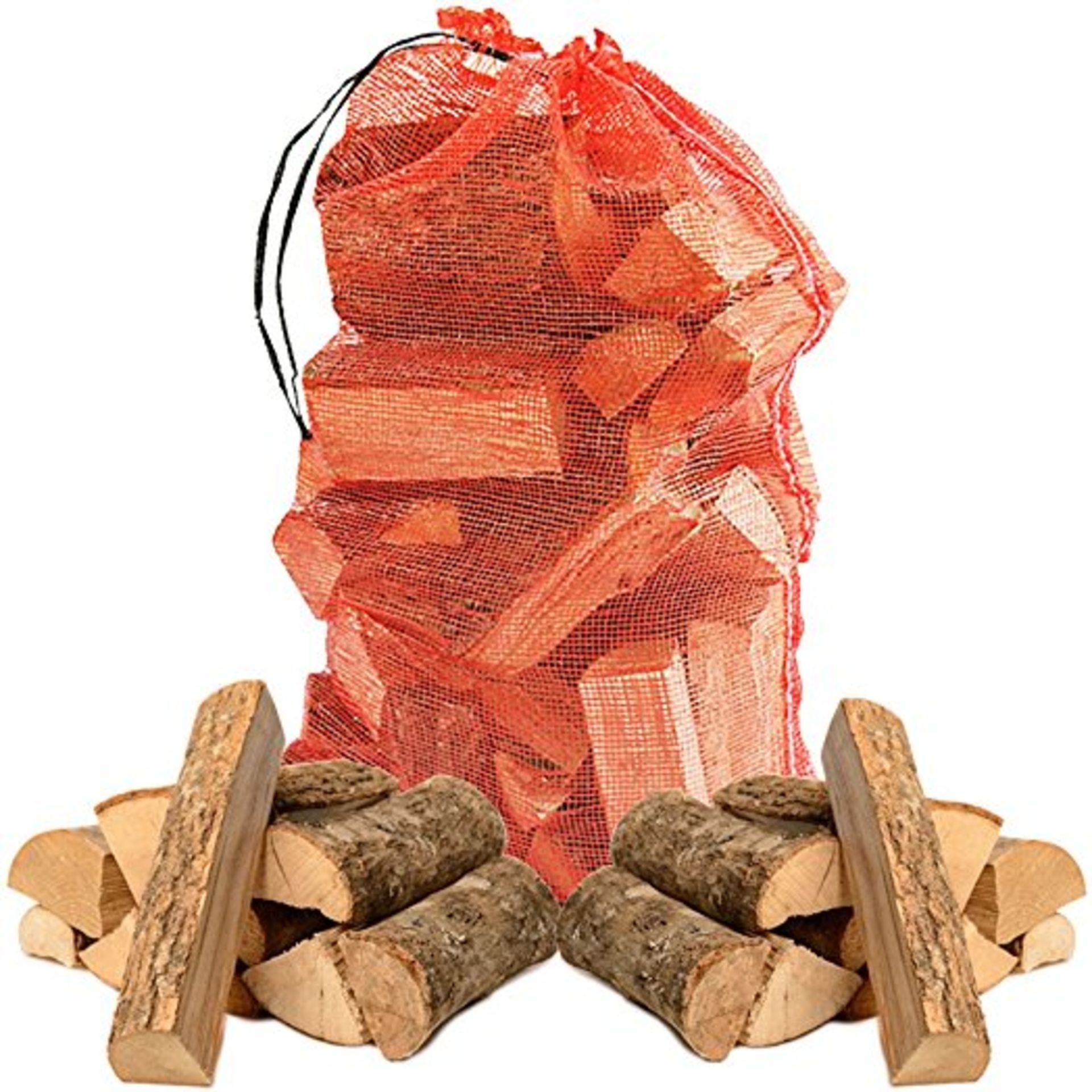 1 LARGE BUILDERS BAG FILLED WITH KILN DRIED LOGS F