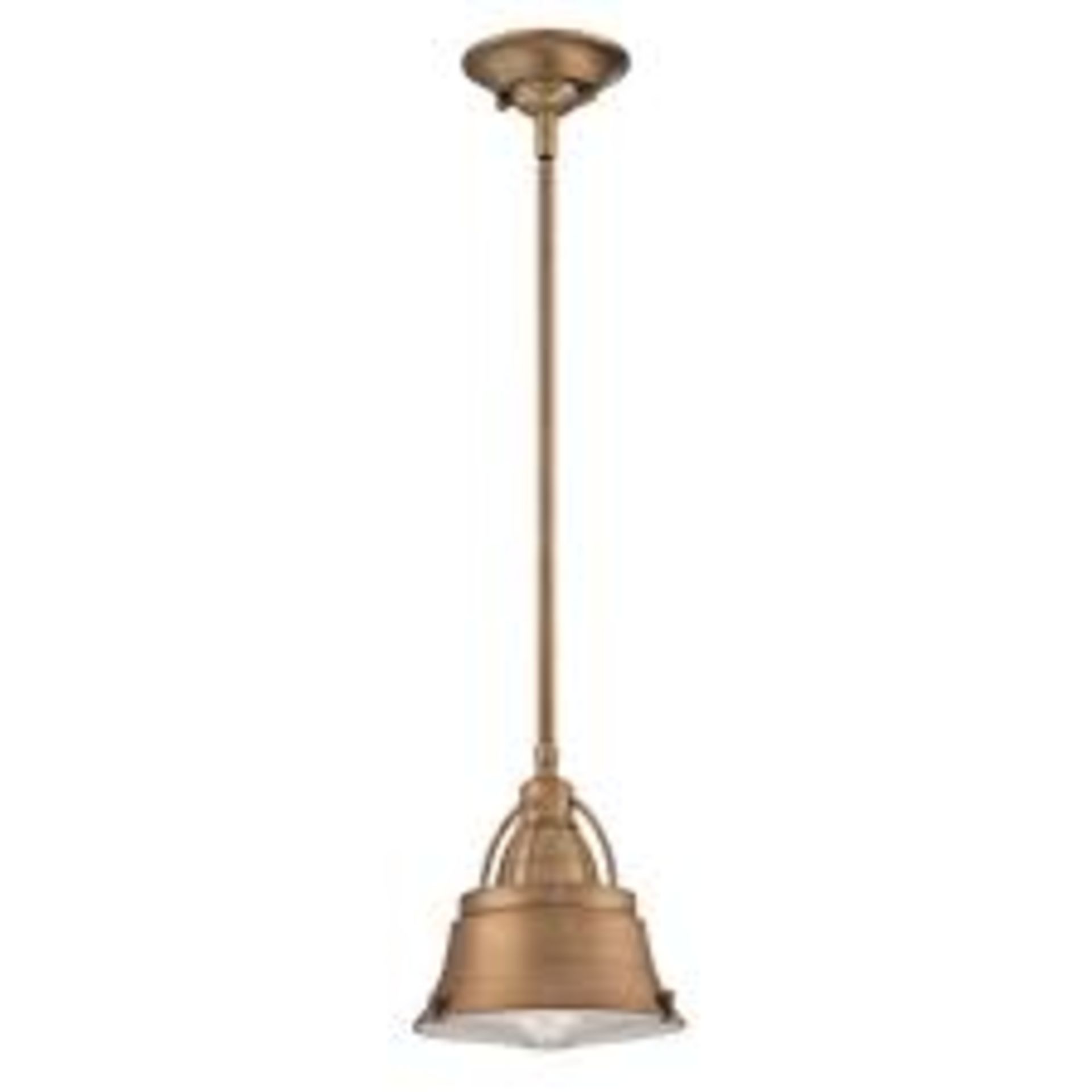 1 BOXED ELSTEAD CODY MYSTIC COPPER 1 LIGHT PENDANT