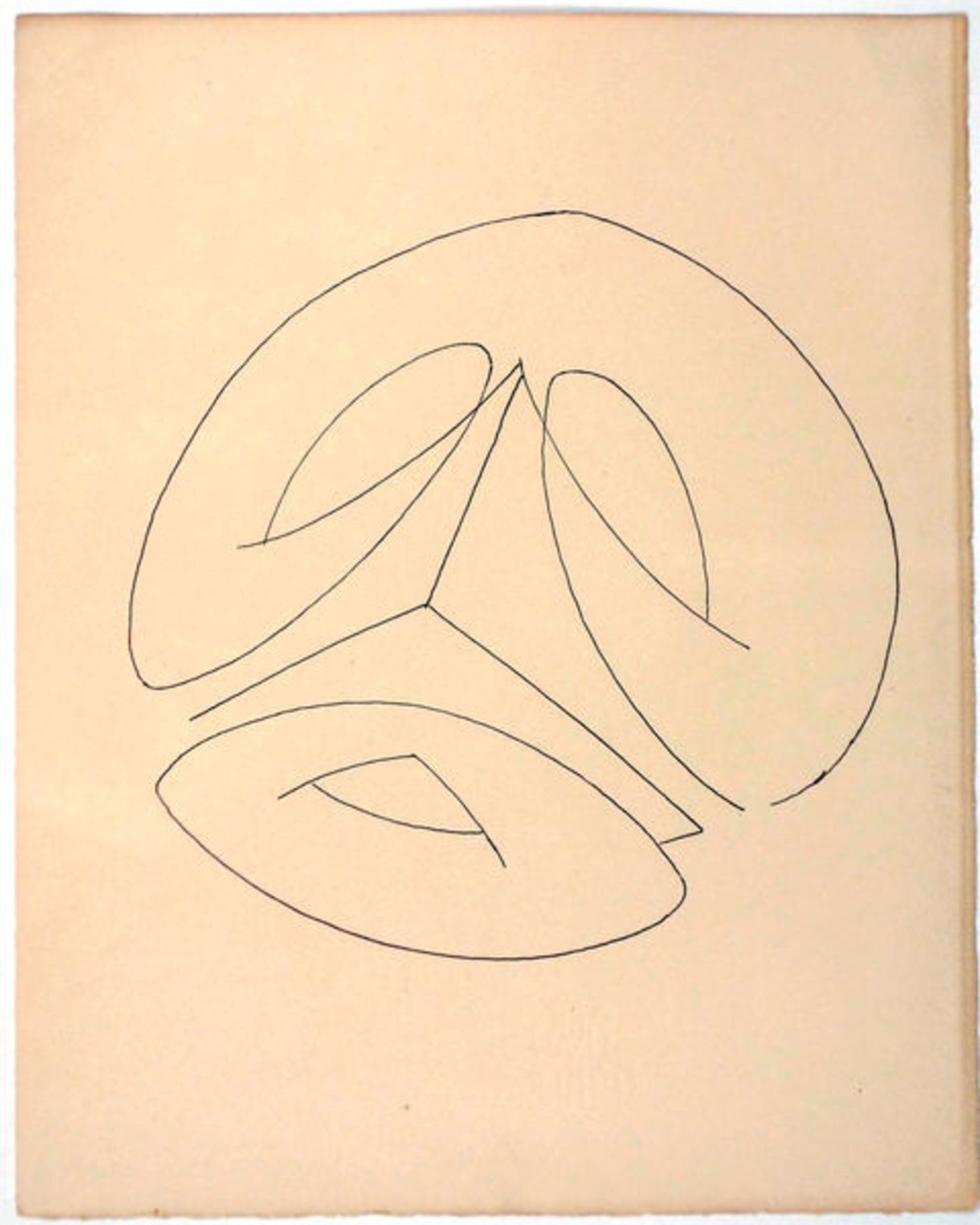 Ernst, Max Pochoir auf Bütten, 14,8 x 15,3 cm Ohne Titel (1949) Pochoir nach einer Zeichnung für "La