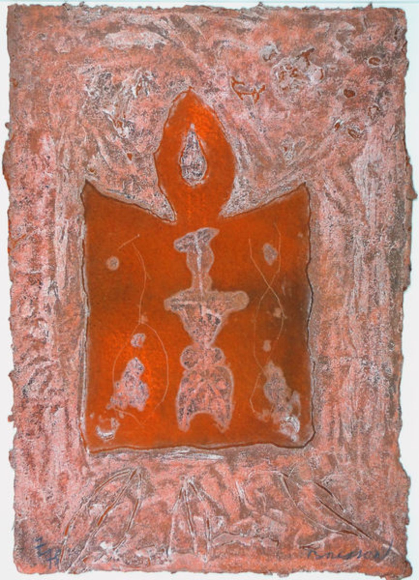 Brisson, Pierre-Marie Farbradierung mit Carborundum auf handgeschöpftem Bütten, 46,6 x 32,5 cm Entre