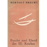 Bertolt Brecht. Furcht und Elend des III. Reiches. 24 Szenen. New York, Aurora 1945. 8°. 2 Bl.,
