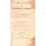 Johann Gottfried Herder. Briefe zur Beförderung der Humanität. 10 Sammlungen in 5 Bänden. Riga, J.F.