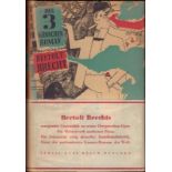 Bertolt Brecht. Der Dreigroschenroman. München, Kurt Desch [1949]. 8°. 475 S., 2 Bl. Gelber